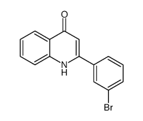 2-(3-溴-苯基)-1H-喹啉-4-星空app结构式