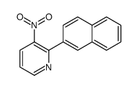 2-naphthalen-2-yl-3-nitropyridine Structure