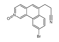 3-(9-bromo-2-oxidobenzo[h]isoquinolin-2-ium-6-yl)propanenitrile Structure