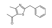 Ethanone, 1-[4-methyl-2-(phenylmethyl)-5-thiazolyl]结构式