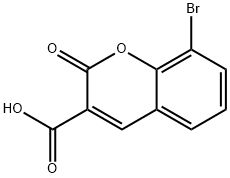 8-Bromo-2-oxo-2H-chromene-3-carboxylic acid Structure