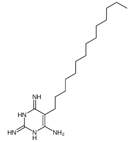 5-tetradecylpyrimidine-2,4,6-triamine Structure