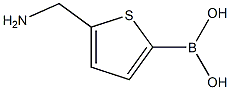 (5-(aminomethyl)thiophen-2-yl)boronic acid结构式