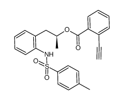 (S)-1-(2-(4-methylphenylsulfonamido)phenyl)-2-propanyl 2-ethynylbenzoate Structure