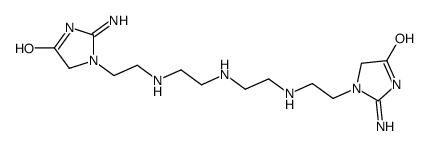 1,1'-[iminobis(ethane-2,1-diyliminoethane-2,1-diyl)]bis[2-amino-1,5-dihydro-4H-imidazol-4-one]结构式