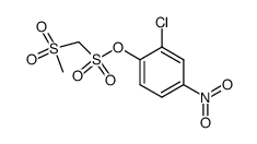 2-chloro-4-nitrophenyl (methylsulfonyl)methanesulfonate结构式