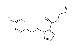 1-(4-fluoro-benzylamino)-1H-pyrrole-2-carboxylic acid allyl ester Structure