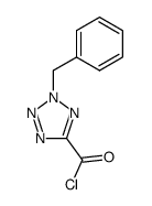 2-benzyltetrazole-5-carbonyl chloride结构式