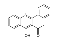 3-acetyl-4-hydroxy-2-phenylquinoline结构式