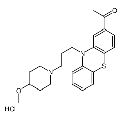 1-[10-[3-(4-methoxypiperidin-1-yl)propyl]phenothiazin-2-yl]ethanone,hydrochloride结构式