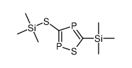 trimethyl-(3-trimethylsilylsulfanyl-1,2,4-thiadiphosphol-5-yl)silane Structure