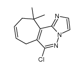 6-chloro-11,11-dimethyl-10,11-dihydro-7H-cyclohepta[d]imidazo[1,2-b]pyridazine结构式