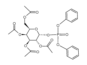 2,3,4,6-tetra-O-acetyl-α-D-galactopyranosyl diphenyl phosphate结构式