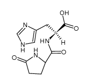 Pyroglutamylhistidine结构式