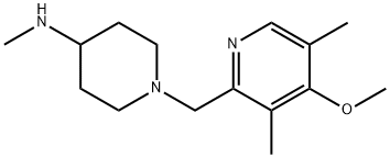 1-[(4-Methoxy-3,5-dimethylpyridin-2-yl)methyl]-N-methylpiperidin-4-amine Structure