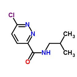 6-Chloro-N-isobutyl-3-pyridazinecarboxamide Structure