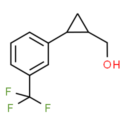 (2-(3-(trifluoromethyl)phenyl)cyclopropyl)methanol structure