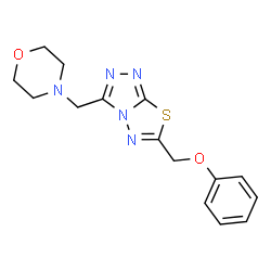 [3-(4-morpholinylmethyl)[1,2,4]triazolo[3,4-b][1,3,4]thiadiazol-6-yl]methyl phenyl ether picture