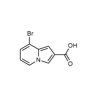 8-溴吲哚嗪-2-羧酸结构式