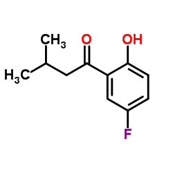 1-BUTANONE, 1-(5-FLUORO-2-HYDROXYPHENYL)-3-METHYL- Structure