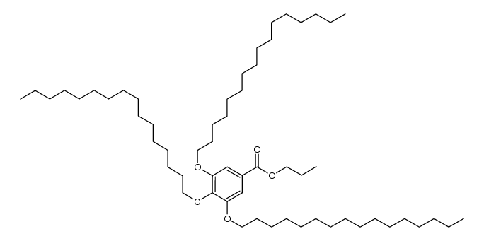 propyl 3,4,5-tris(hexadecyloxy)benzoate结构式