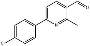 6-(4-Chloro-phenyl)-2-methyl-pyridine-3-carbaldehyde结构式