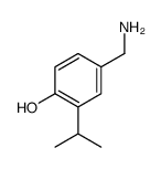 4-(aminomethyl)-2-propan-2-ylphenol结构式