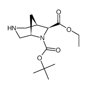 6-(叔丁基)7-乙基(1R,5R,7S)-3,6-二氮杂双环[3.2.1]辛烷-6,7-二羧酸酯结构式