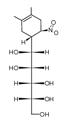 (4R,5R)-1-C-(1,2-dimethyl-4-nitrocyclohex-1-en-5-yl)-D-manno-pentitol Structure