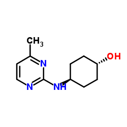 trans-4-[(4-Methyl-2-pyrimidinyl)amino]cyclohexanol结构式