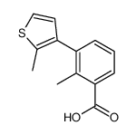 2-methyl-3-(2-methylthiophen-3-yl)benzoic acid Structure