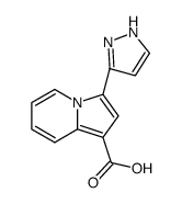 3-(1H-吡唑-3-基)吲哚嗪-1-羧酸结构式