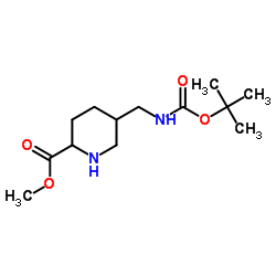 Methyl 5-({[(tert-butoxy)carbonyl]amino}Methyl)piperidine-2-carboxylate Structure