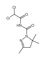 N-(2,2-dichloroacetyl)-3,5,5-trimethyl-4,5-dihydro-1H-pyrazole-1-carboxamide Structure