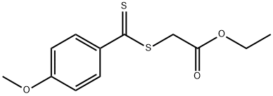 Ethyl 2-((4-methoxyphenylcarbonothioyl)thio)acetate Structure