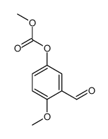 Carbonic acid, 3-formyl-4-methoxyphenyl methyl ester结构式