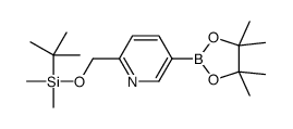 6-([(tert-Butyldimethylsilyl)oxy]methyl)pyridine-3-boronic acid pinacol ester Structure