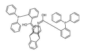 N,N'-(11S,12S)-(9,10-Dihydro-9,10-ethanoanthracene-11,12-diyl)bis[2-(diphenylphosphino)benzamide] structure