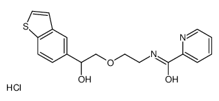 1-(Benzo(b)thiophen-5-yl)-2-(1-(nicotinoylamino)ethoxy)ethanol hydroch loride structure