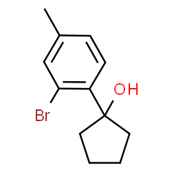 1-(2-broMo-4-Methylphenyl)cyclopentanol结构式