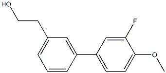 2-[3-(3-fluoro-4-methoxyphenyl)phenyl]ethanol Structure