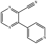 3-(pyridin-4-yl)pyrazine-2-carbonitrile Structure
