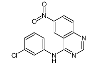 N-(3-chlorophenyl)-6-nitroquinazolin-4-amine Structure