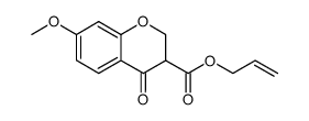 3-allyloxycarbonyl-7-methoxychroman-4-one Structure