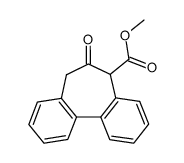 methyl 5H-dibenzo(a,c)cyclohepten-6(7H)-one-7-carboxylate Structure