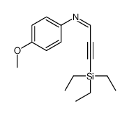 N-(4-methoxyphenyl)-3-triethylsilylprop-2-yn-1-imine Structure