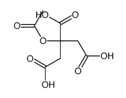 2-acetyloxypropane-1,2,3-tricarboxylic acid Structure