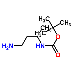 tert-Butyl-(4-aminobutan-2-yl)carbamat Structure