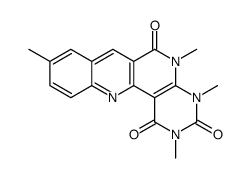 2,4,5,9-tetramethyl-1,2,3,4,5,6-hexahydrobenzo[b]pyrimido[4,5-h][1,6]naphthyridine-1,3,6-trione Structure