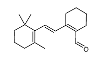 2-[(E)-2-(2,6,6-trimethylcyclohex-1-enyl)ethenyl]-cyclohex-1-enecarbaldehyde结构式